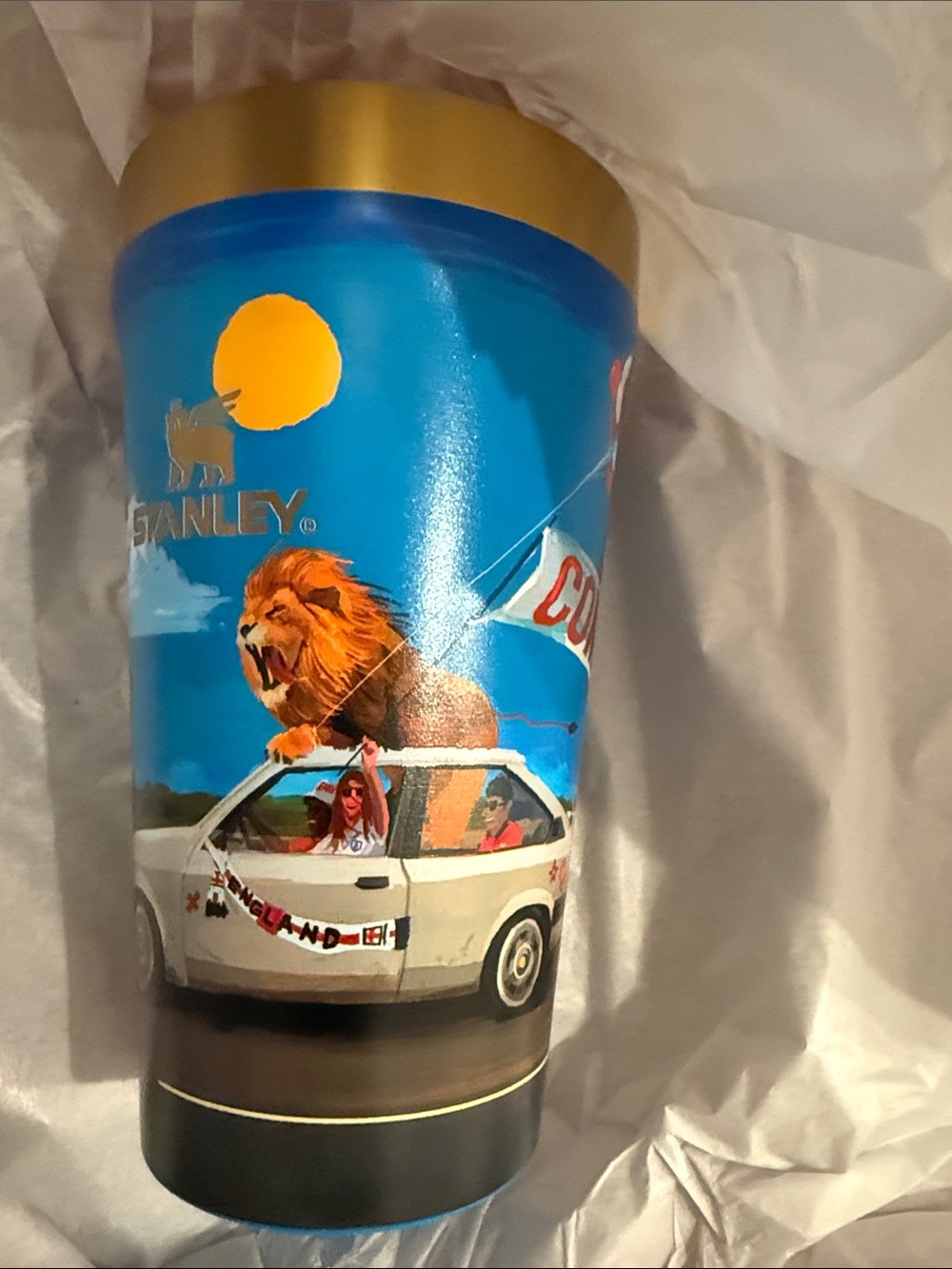 Stanley futbol tumbler England 18 oz